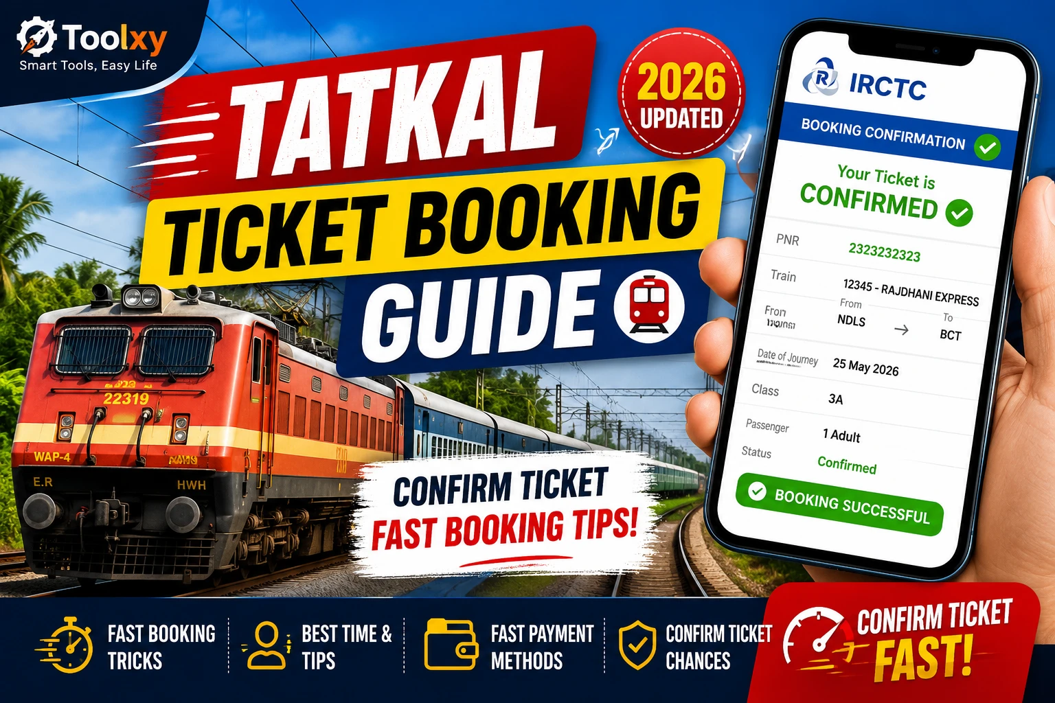 Tatkal Ticket Booking Guide Confirm Ticket Fast Tips 2026