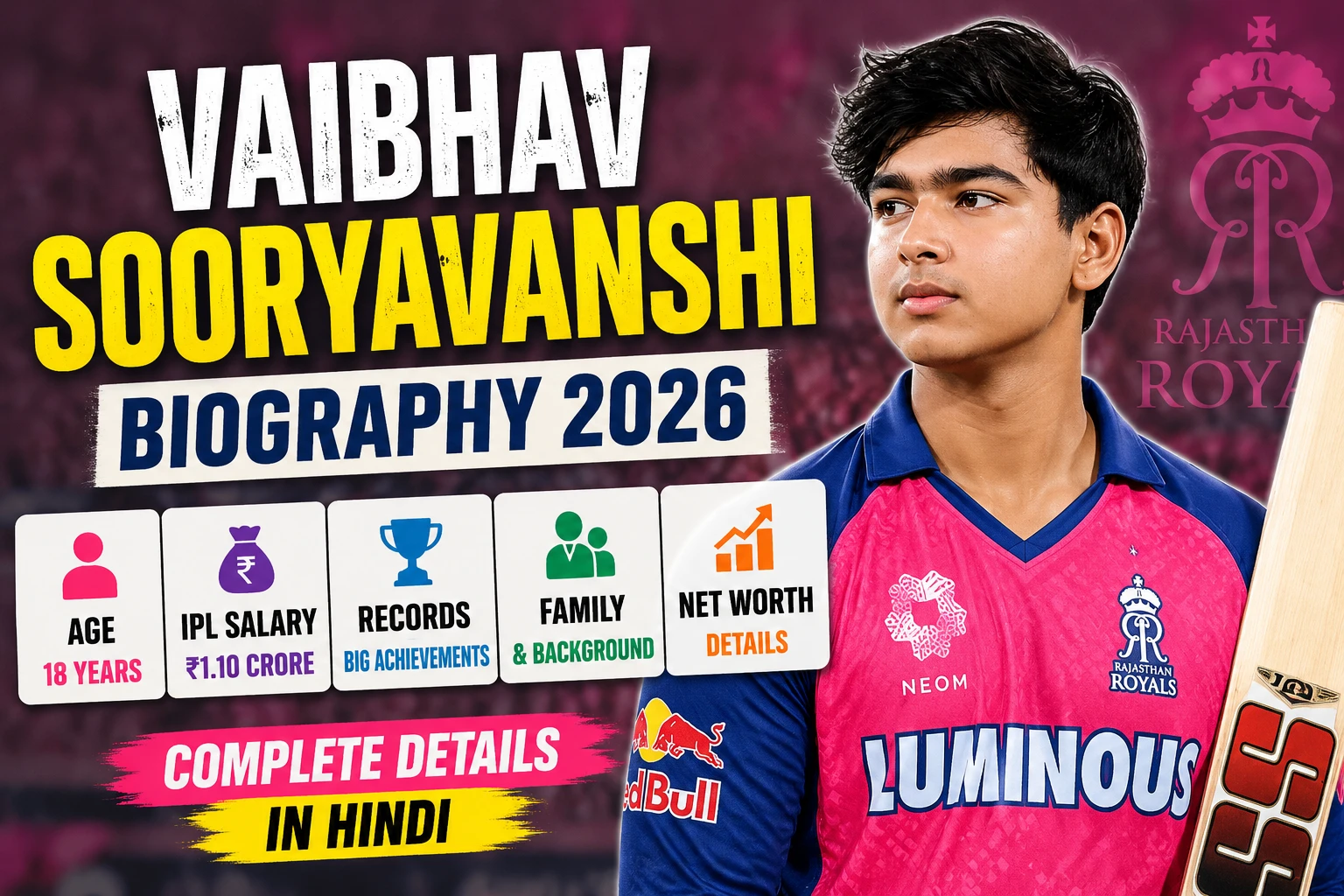 Vaibhav Sooryavanshi Biography 2026 Age IPL