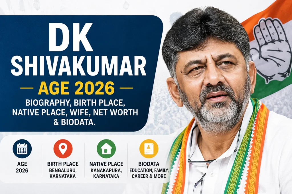 DK Shivakumar Age 2026 biography birth place native place wife net worth and biodata thumbnail image