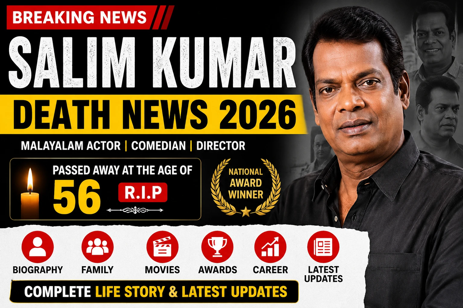 Salim Kumar Death News 2026