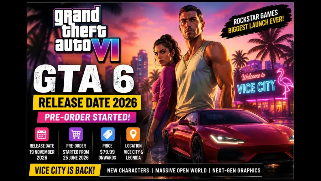 GTA 6 Release Date 2026 Rockstar Games Vice City