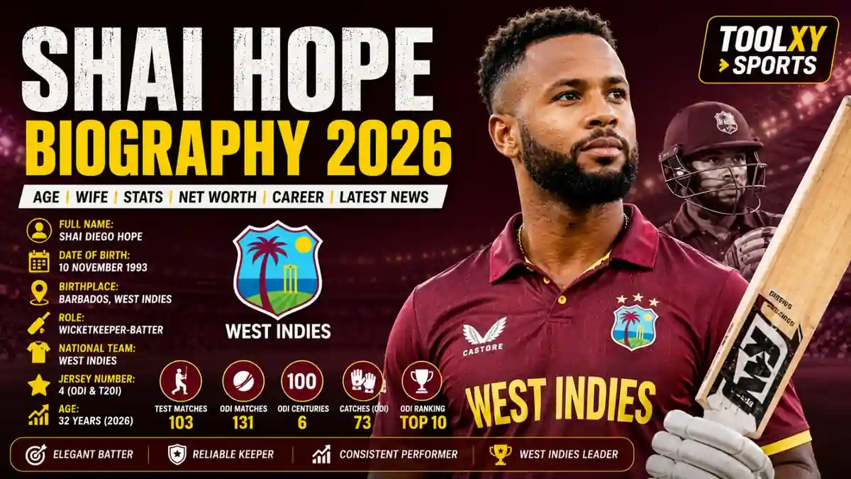 Shai Hope Biography 2026 – Age, Stats, Net Worth & Latest News