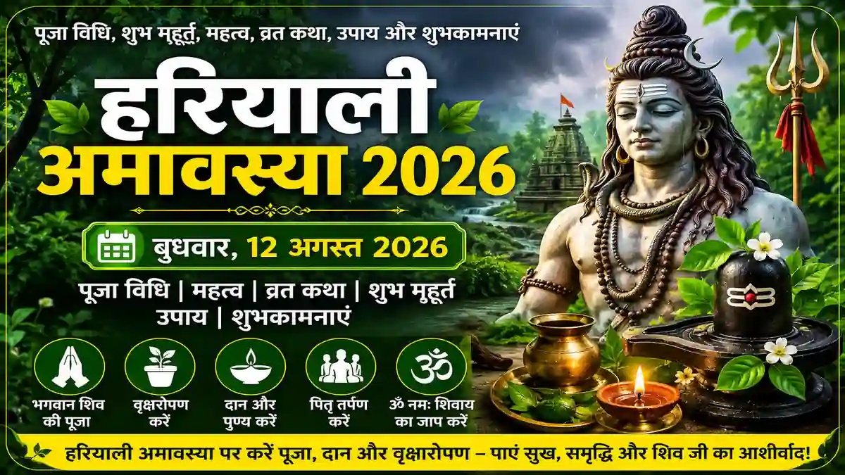 Hariyali Amavasya 2026 Lord Shiva worship, Shravan Amavasya, tree plantation, puja vidhi, rituals and significance